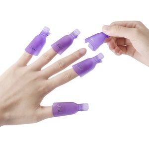 10 Nail Polish Soak Off Clips